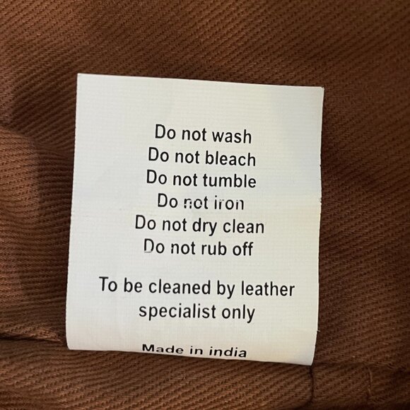 NWT Quince Shearling Collar Leather Flight Jacket Mens L Rich Brown - Picture 16 of 16